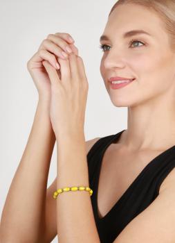 Gelb - Petit Glamour d'Afrique - Armband von Konplott